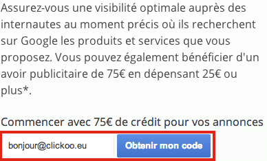 Code promo adwords1