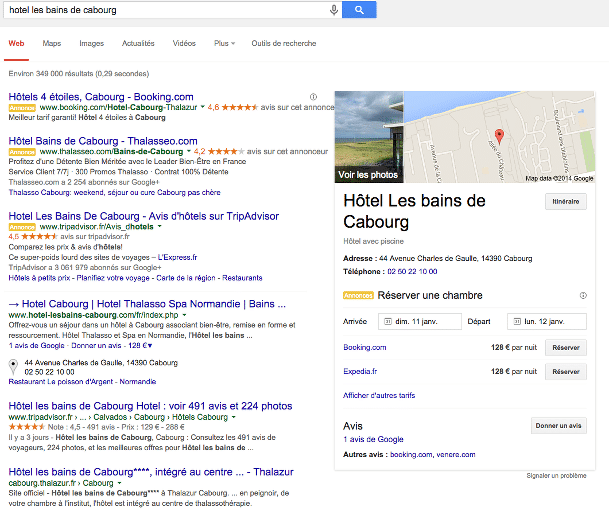 Exemple fiche Google Map