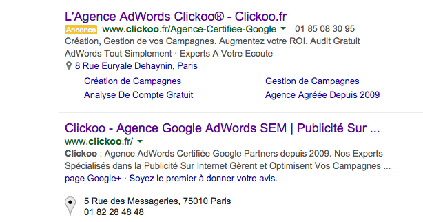 référencement adwords et naturel de Let's CLic