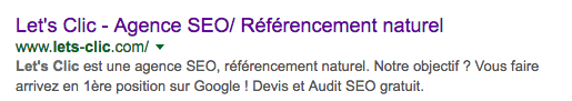 optimisation title et meta description