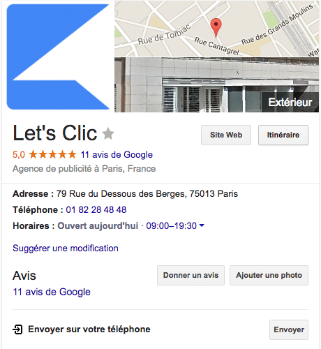 apparaitre sur Google My Business