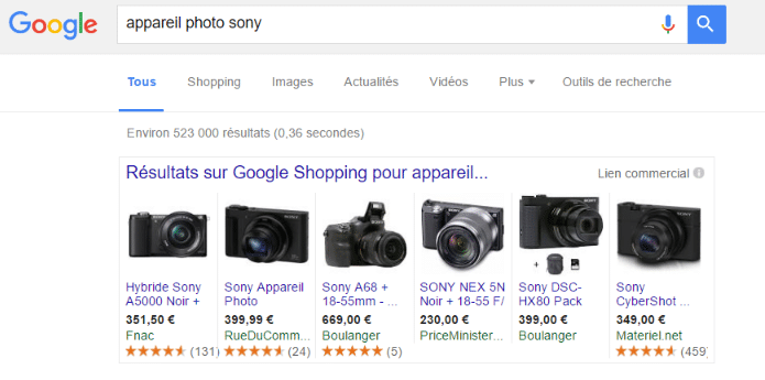 Google shopping