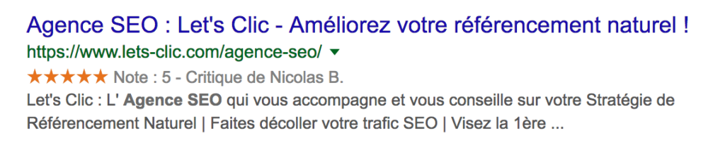 exemple rich snippets