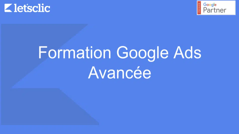 formation google ads - avancée