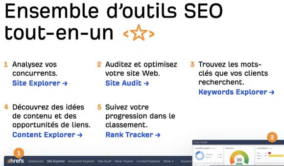ahref : outil d'analyse techniques SEO