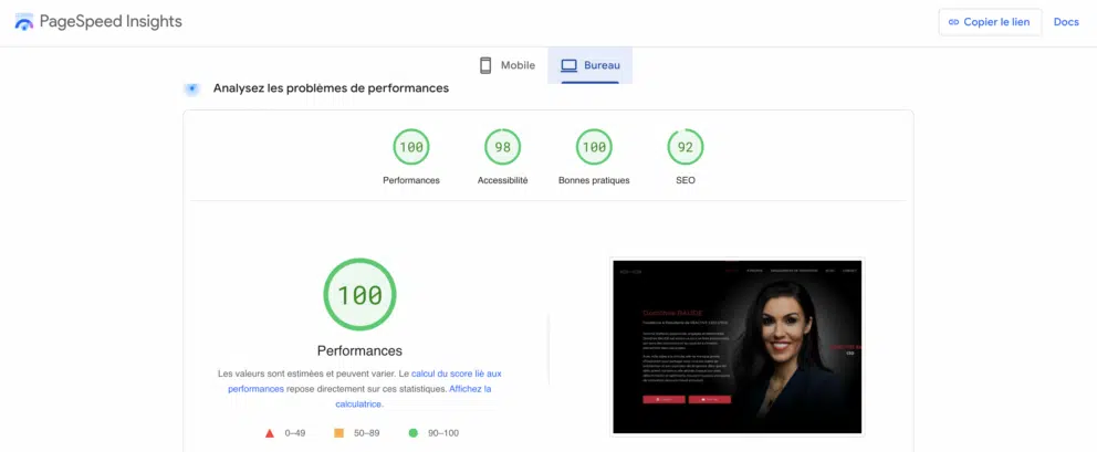 Obtenir une note de 100 sur Google Page Speed